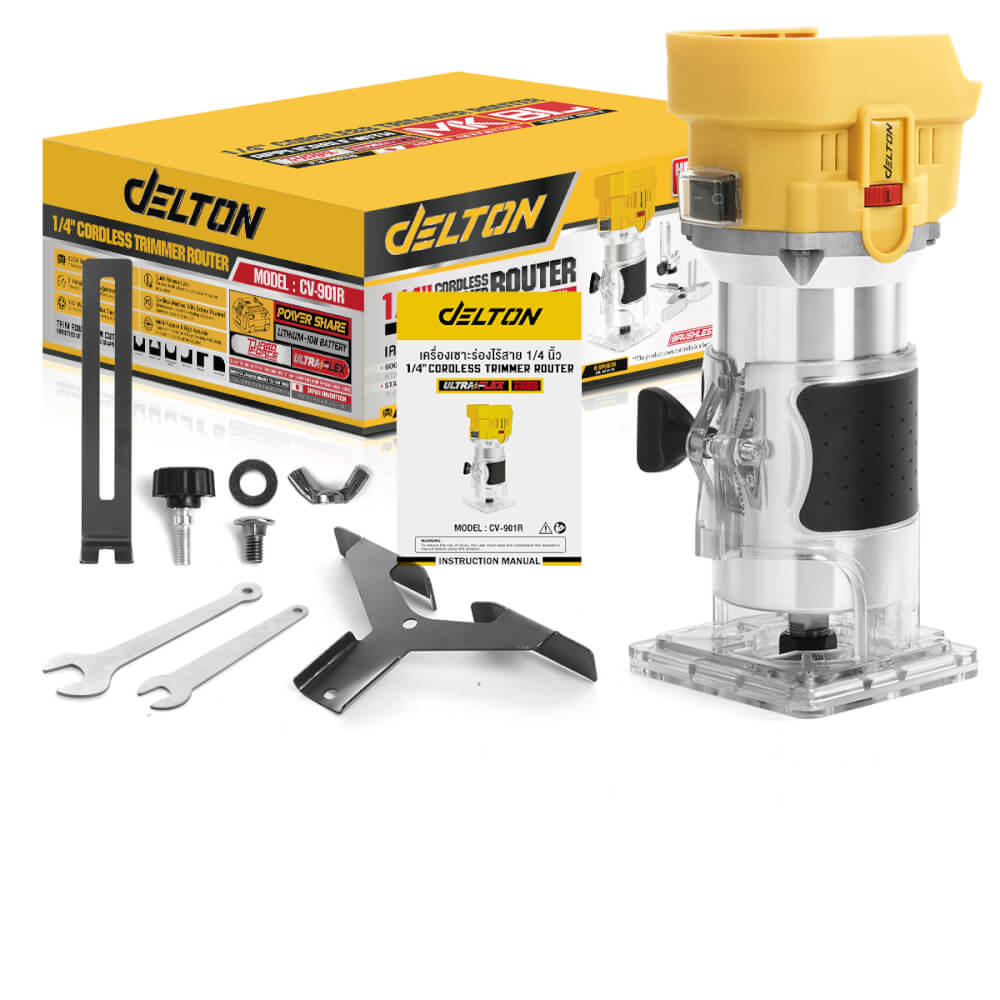 ทริมเมอร์ไร้สาย (เฉพาะเครื่องเปล่า) DELTON รุ่น CV-901R 20V
